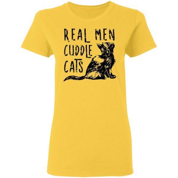 real men cuddle cats funny cat fathers gift t shirts hoodies long sleeve 4