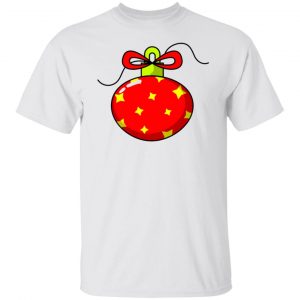 Red Christmas Ball with Diamond Pattern T Shirts, Hoodies, Long Sleeve