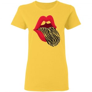 red lips zebra tongue trendy animal t shirts hoodies long sleeve