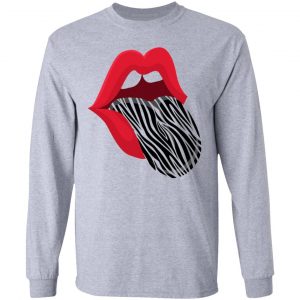 red lips zebra tongue trendy animal t shirts hoodies long sleeve 5