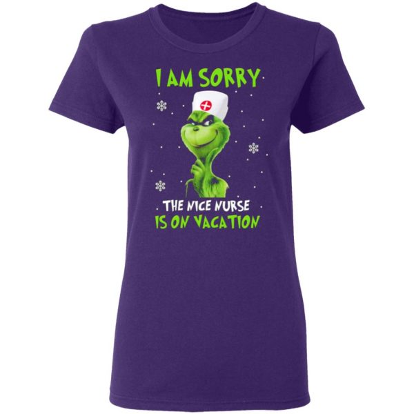 the grinch i am sorry the nice nurse is on vacation t shirts long sleeve hoodies 13