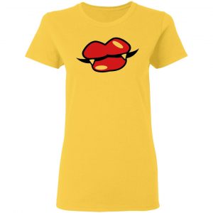 trendy vampire funky red lips t shirts hoodies long sleeve 4