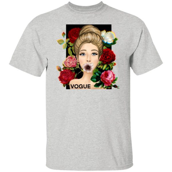 vogue cover girl with flowers t shirts hoodies long sleeve 12