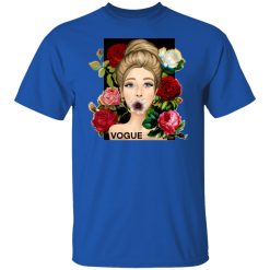 vogue cover girl with flowers t shirts hoodies long sleeve 2
