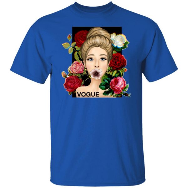 vogue cover girl with flowers t shirts hoodies long sleeve 2