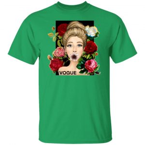 vogue cover girl with flowers t shirts hoodies long sleeve 4