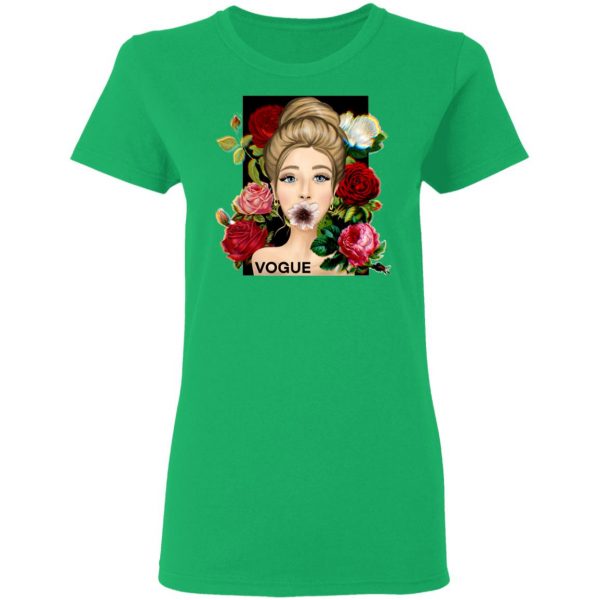 vogue cover girl with flowers t shirts hoodies long sleeve 6