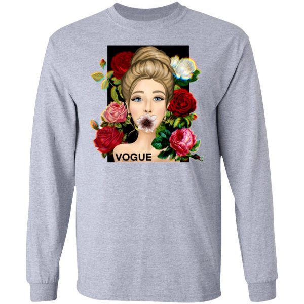 vogue cover girl with flowers t shirts hoodies long sleeve 9