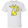 yellow cat trendy french chic t shirts hoodies long sleeve
