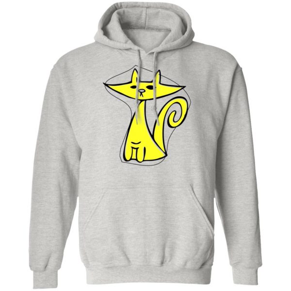 yellow cat trendy french chic t shirts hoodies long sleeve 12
