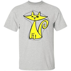 yellow cat trendy french chic t shirts hoodies long sleeve 3