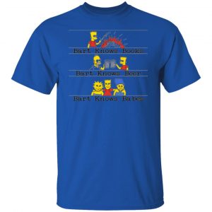 bart knows books bart knows beer bart knows babes the simpsons t shirts 11