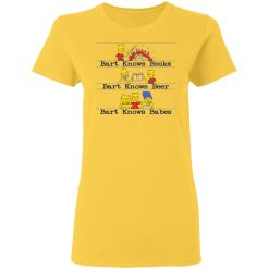 bart knows books bart knows beer bart knows babes the simpsons t shirts 7