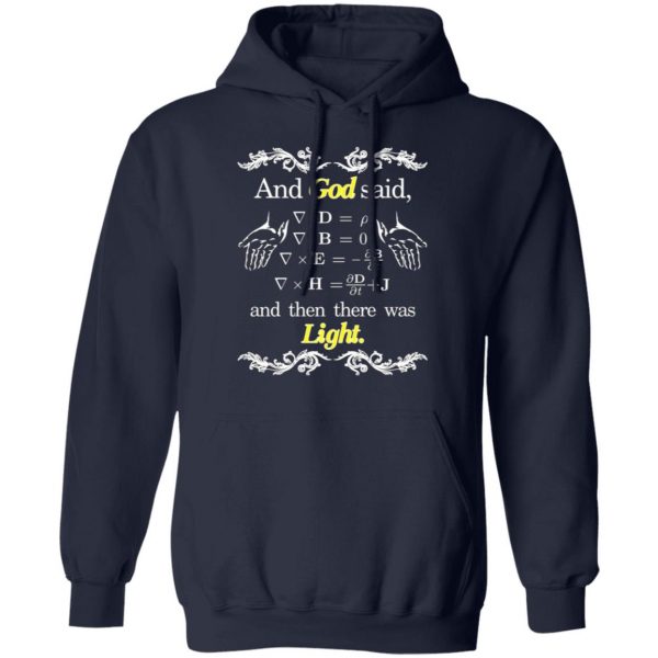 god said maxwell equations christian physics nerd t shirts long sleeve hoodies 12