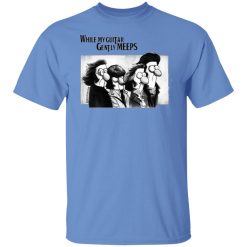 guitar lovers while my guitar gently meeps t shirt 2