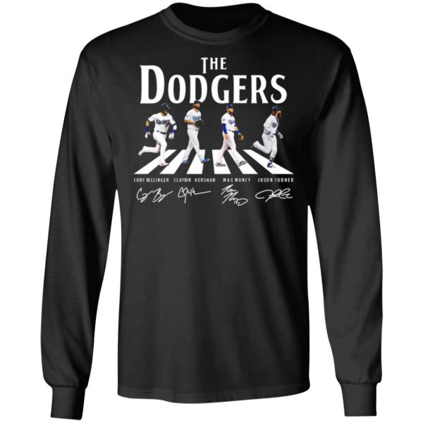 the dodgers the beatles los angeles dodgers signatures t shirts long sleeve hoodies 5