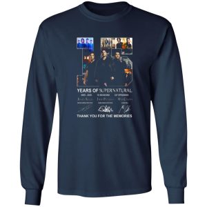 15 Years Of Supernatural Thank You For My Memories T-Shirts, Long Sleeve, Hoodies 7