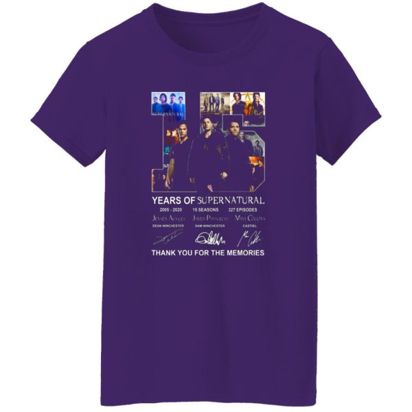 15 Years Of Supernatural Thank You For My Memories T-Shirts, Long Sleeve, Hoodies 9