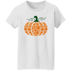 Cat Paw Print Pumpkin Halloween T Shirts, Hoodies, Long Sleeve