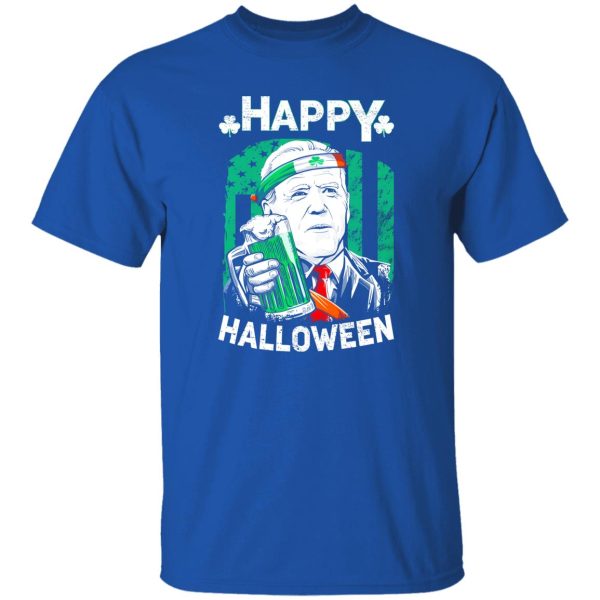 Funny Leprechaun Biden Joyeux Halloween pour la Saint-Patrick T-Shirts, Long Sleeve, Hoodies