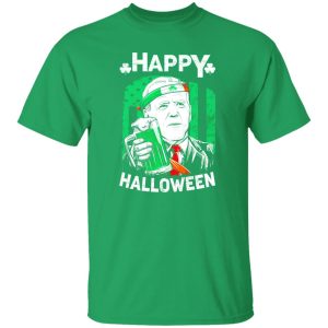 Funny Leprechaun Biden Joyeux Halloween pour la Saint-Patrick T-Shirts, Long Sleeve, Hoodies