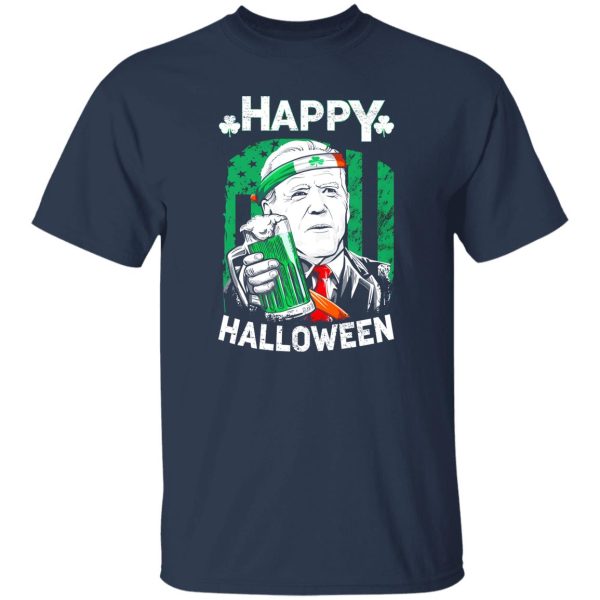 Funny Leprechaun Biden Joyeux Halloween pour la Saint-Patrick T-Shirts, Long Sleeve, Hoodies