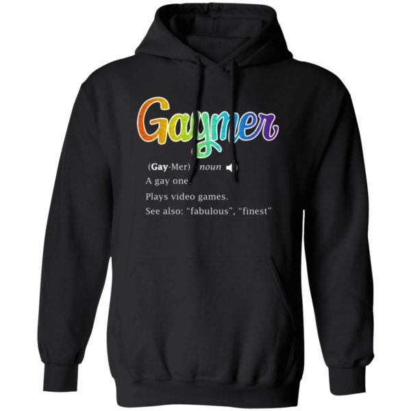 Gaymer Gaymer Noun A Gay One Plays Video Games T-Shirts, Long Sleeve, Hoodies 11