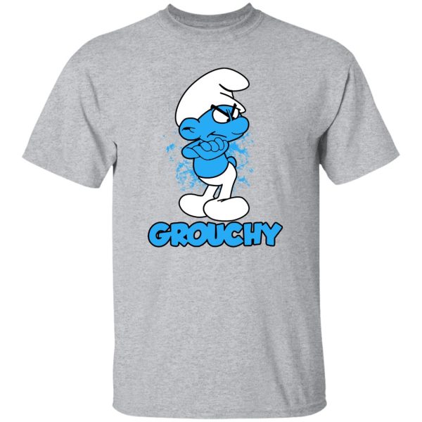 Grouchy Smurf T-Shirts, Long Sleeve, Hoodies 8