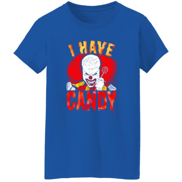 Halloween Scary Clown I Have Candy Horror T-Shirts, Long Sleeve, Hoodies