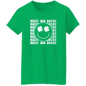 Happy Go Lucky Smiley Face St T-Shirts, Long Sleeve, Hoodies