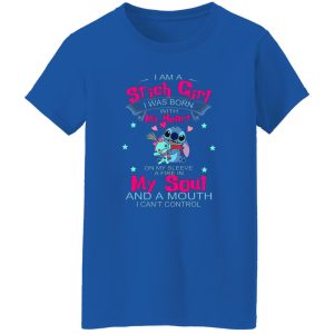 I Am A Stich Girl Was Born In With My Heart On My T-Shirts, Long Sleeve, Hoodies 2