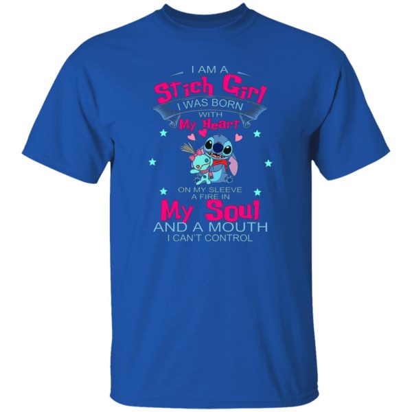 I Am A Stich Girl Was Born In With My Heart On My T-Shirts, Long Sleeve, Hoodies 6