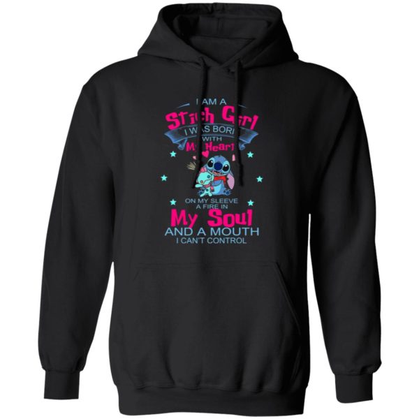 I Am A Stich Girl Was Born In With My Heart On My T-Shirts, Long Sleeve, Hoodies 9