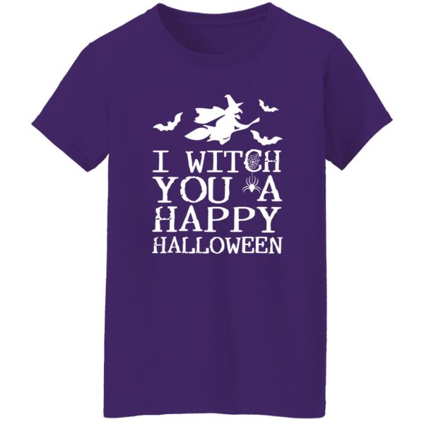 I Witch You A Happy Halloween T-Shirts, Long Sleeve, Hoodies