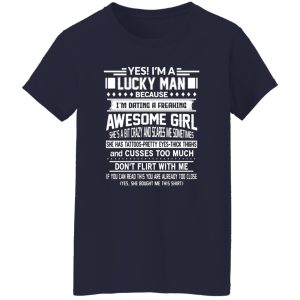 I’m A Lucky Man Dating A Freaking Awesome Girl Has Tattoos T-Shirts, Long Sleeve, Hoodies 12