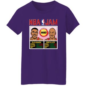 NBA Jam Rockets Olajuwon And Drexler T-Shirts, Long Sleeve, Hoodies 2