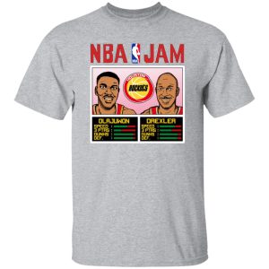 NBA Jam Rockets Olajuwon And Drexler T-Shirts, Long Sleeve, Hoodies 4