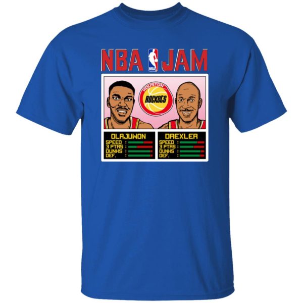 NBA Jam Rockets Olajuwon And Drexler T-Shirts, Long Sleeve, Hoodies 5