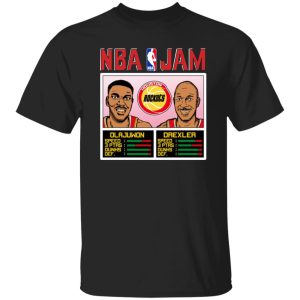 NBA Jam Rockets Olajuwon And Drexler T-Shirts, Long Sleeve, Hoodies 6