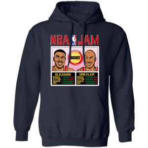 NBA Jam Rockets Olajuwon And Drexler T-Shirts, Long Sleeve, Hoodies 8