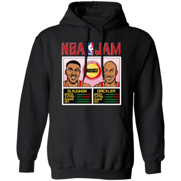 NBA Jam Rockets Olajuwon And Drexler T-Shirts, Long Sleeve, Hoodies 9
