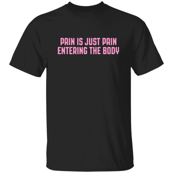 Pain Is Just Pain Entering The Body T-Shirts, Long Sleeve, Hoodies 6