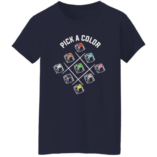 Pick A Color Mechanical Keyboard T-Shirts, Long Sleeve, Hoodies