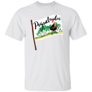 Poguelandia Flag With Chicken In Coconut Bra T Shirts, Hoodies, Long Sleeve