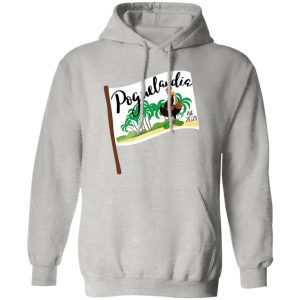 Poguelandia Flag With Chicken In Coconut Bra T Shirts, Hoodies, Long Sleeve