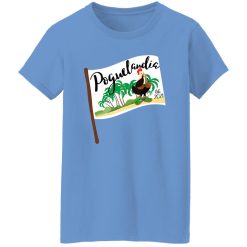 Poguelandia Flag With Chicken In Coconut Bra T Shirts, Hoodies, Long Sleeve