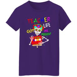 Teacher Life Got Me Feeling Un Poco Loco Skull Skeleton T-Shirts, Long Sleeve, Hoodies