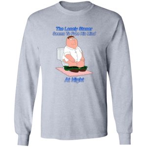 The Lonely Stoner Seems To Free His Mind At Night Peter Griffin Version T-Shirts, Long Sleeve, Hoodies