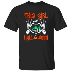 This Girl Loves Halloween T-Shirts, Long Sleeve, Hoodies