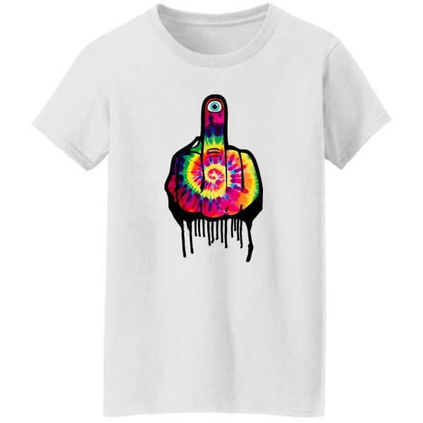 Tie Dye Middle Finger T Shirts, Hoodies, Long Sleeve